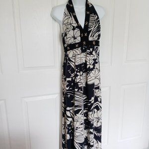R & K Original V-neck low cut maxi dress Size 12